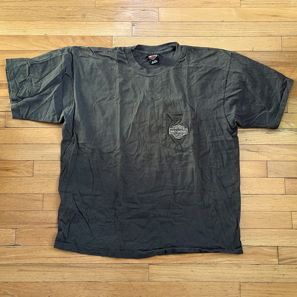 VTG 90s Harley-Davidson T-Shirt Single Stitch Pocket Vacaville California USA